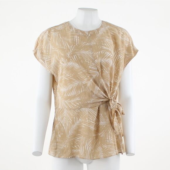 Michael Michael Kors Printed Wrap Top - Picture 2 of 5